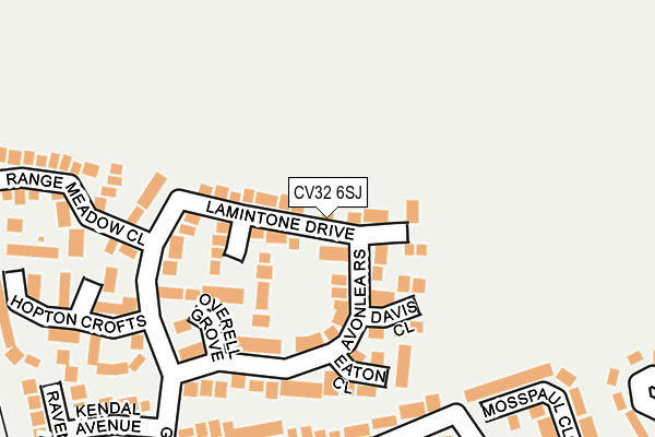 CV32 6SJ map - OS OpenMap – Local (Ordnance Survey)