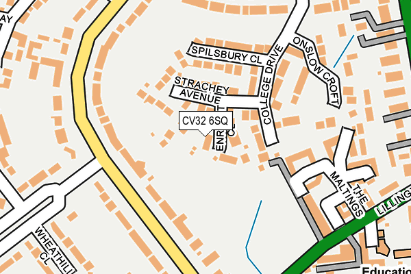 CV32 6SQ map - OS OpenMap – Local (Ordnance Survey)