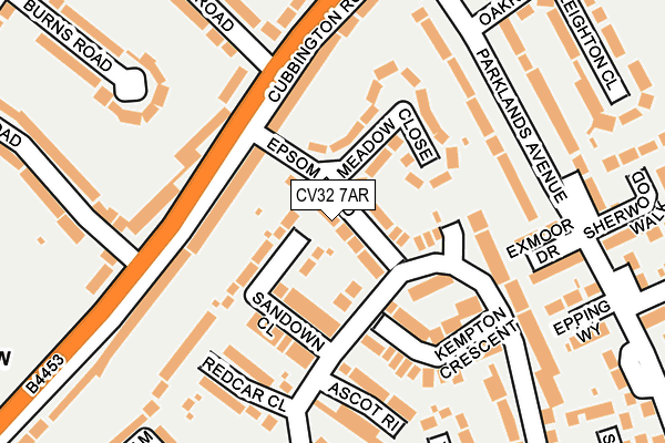 CV32 7AR map - OS OpenMap – Local (Ordnance Survey)
