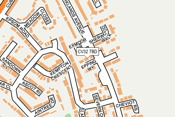 CV32 7BD map - OS OpenMap – Local (Ordnance Survey)