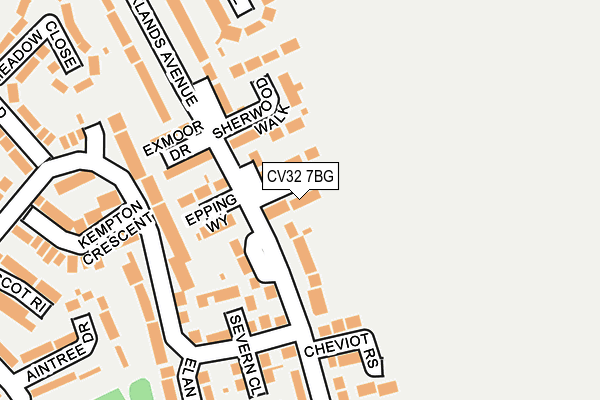 CV32 7BG map - OS OpenMap – Local (Ordnance Survey)