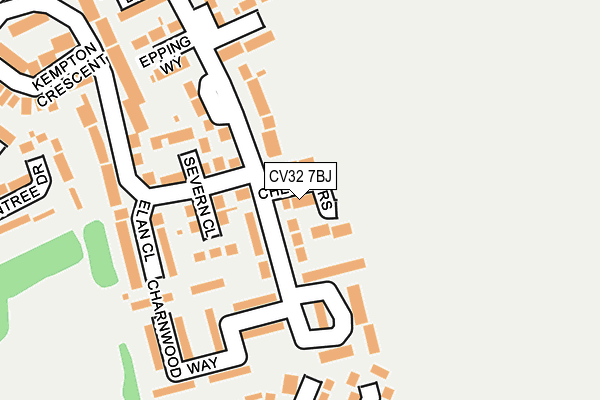 CV32 7BJ map - OS OpenMap – Local (Ordnance Survey)
