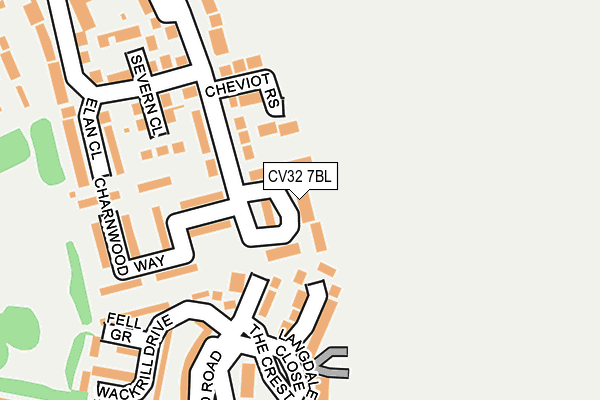 CV32 7BL map - OS OpenMap – Local (Ordnance Survey)