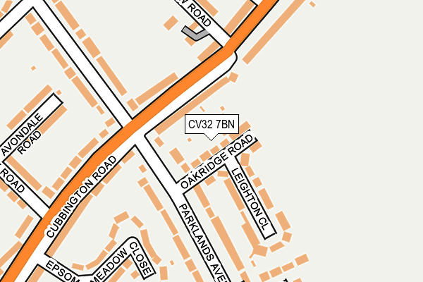 CV32 7BN map - OS OpenMap – Local (Ordnance Survey)