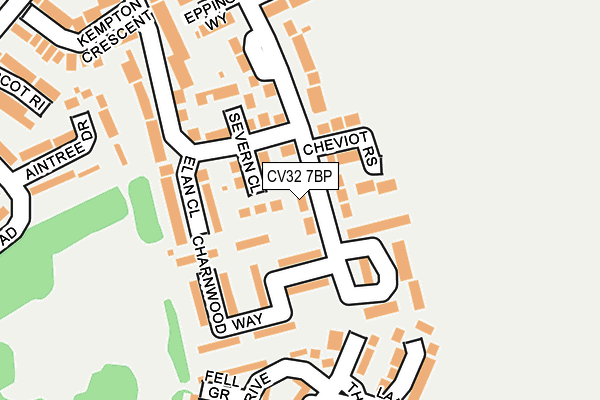 CV32 7BP map - OS OpenMap – Local (Ordnance Survey)