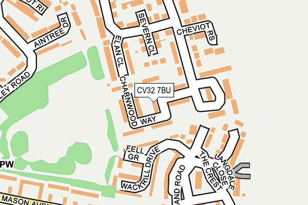 CV32 7BU map - OS OpenMap – Local (Ordnance Survey)