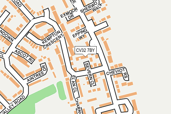 CV32 7BY map - OS OpenMap – Local (Ordnance Survey)