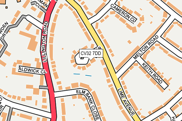 CV32 7DD map - OS OpenMap – Local (Ordnance Survey)