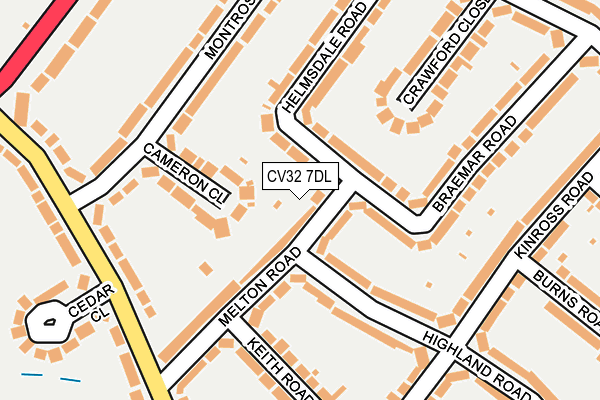 CV32 7DL map - OS OpenMap – Local (Ordnance Survey)