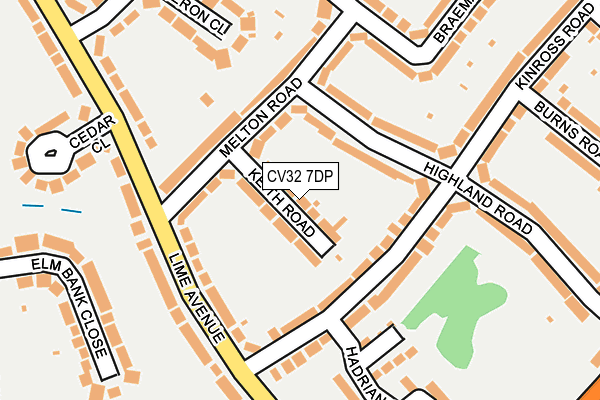 CV32 7DP map - OS OpenMap – Local (Ordnance Survey)