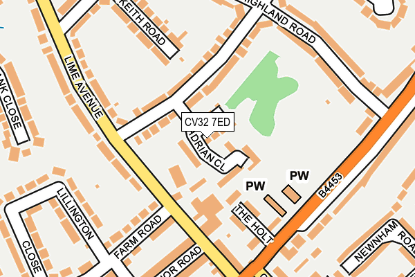 CV32 7ED map - OS OpenMap – Local (Ordnance Survey)