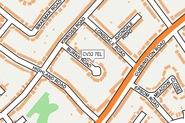 CV32 7EL map - OS OpenMap – Local (Ordnance Survey)