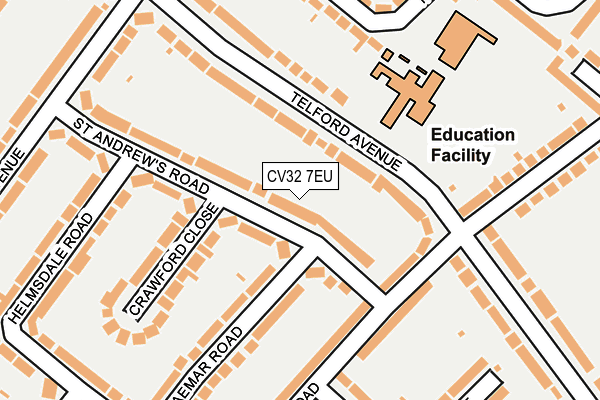 CV32 7EU map - OS OpenMap – Local (Ordnance Survey)