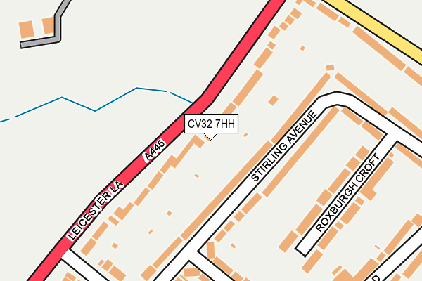 CV32 7HH map - OS OpenMap – Local (Ordnance Survey)