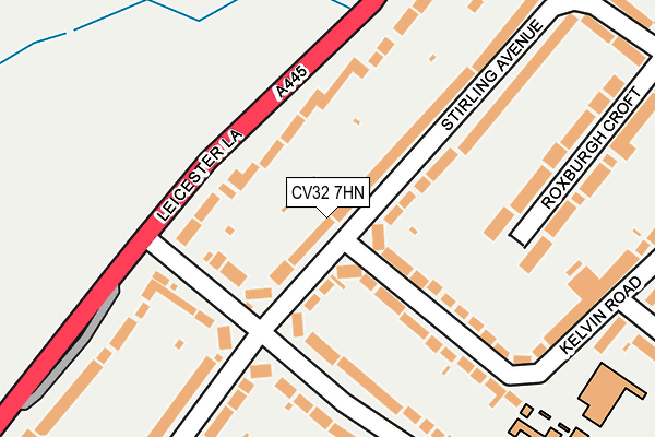CV32 7HN map - OS OpenMap – Local (Ordnance Survey)