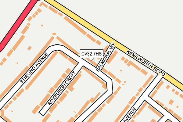 CV32 7HS map - OS OpenMap – Local (Ordnance Survey)