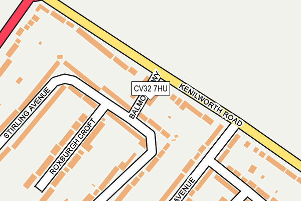CV32 7HU map - OS OpenMap – Local (Ordnance Survey)