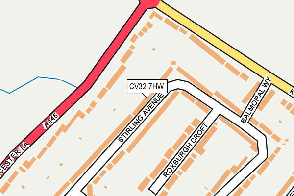 CV32 7HW map - OS OpenMap – Local (Ordnance Survey)