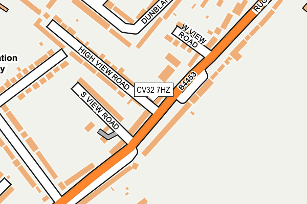 CV32 7HZ map - OS OpenMap – Local (Ordnance Survey)