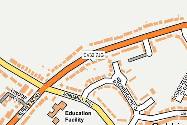 CV32 7JG map - OS OpenMap – Local (Ordnance Survey)