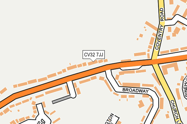 CV32 7JJ map - OS OpenMap – Local (Ordnance Survey)