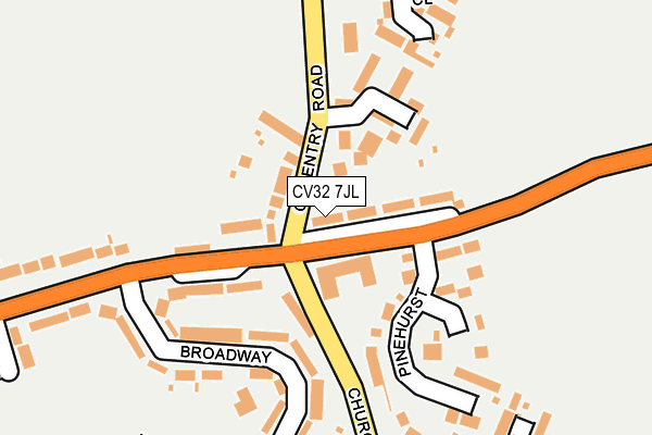 CV32 7JL map - OS OpenMap – Local (Ordnance Survey)