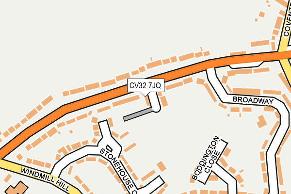 CV32 7JQ map - OS OpenMap – Local (Ordnance Survey)