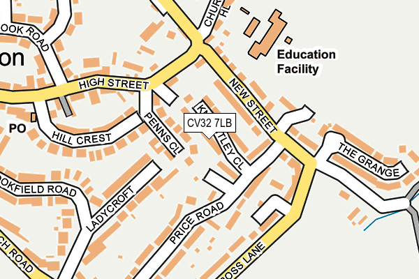 CV32 7LB map - OS OpenMap – Local (Ordnance Survey)