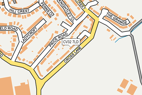 CV32 7LD map - OS OpenMap – Local (Ordnance Survey)