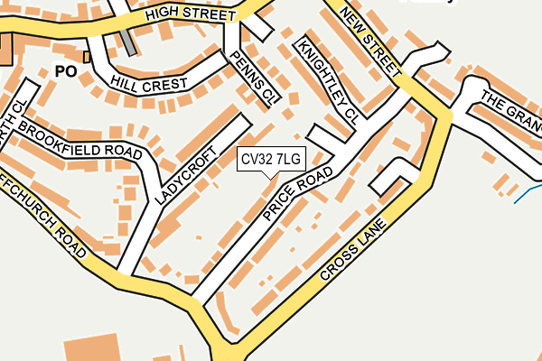 CV32 7LG map - OS OpenMap – Local (Ordnance Survey)