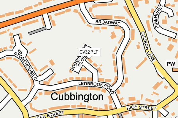 CV32 7LT map - OS OpenMap – Local (Ordnance Survey)