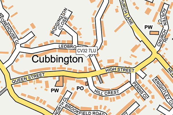CV32 7LU map - OS OpenMap – Local (Ordnance Survey)