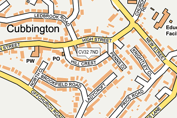 CV32 7ND map - OS OpenMap – Local (Ordnance Survey)