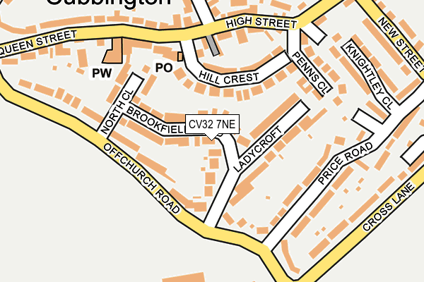CV32 7NE map - OS OpenMap – Local (Ordnance Survey)