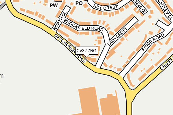 CV32 7NG map - OS OpenMap – Local (Ordnance Survey)