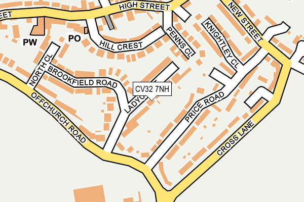 CV32 7NH map - OS OpenMap – Local (Ordnance Survey)