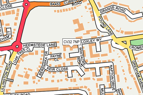 CV32 7NP map - OS OpenMap – Local (Ordnance Survey)