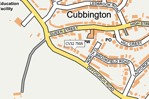 CV32 7NW map - OS OpenMap – Local (Ordnance Survey)