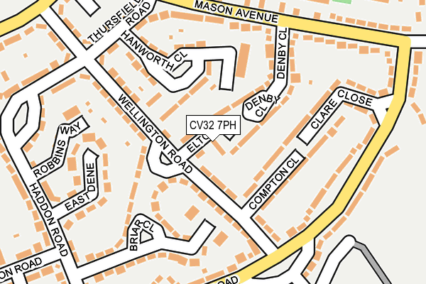 CV32 7PH map - OS OpenMap – Local (Ordnance Survey)