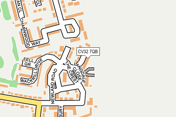 CV32 7QB map - OS OpenMap – Local (Ordnance Survey)