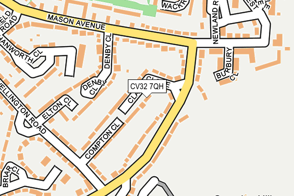 CV32 7QH map - OS OpenMap – Local (Ordnance Survey)