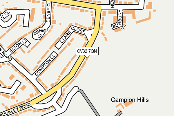 CV32 7QN map - OS OpenMap – Local (Ordnance Survey)