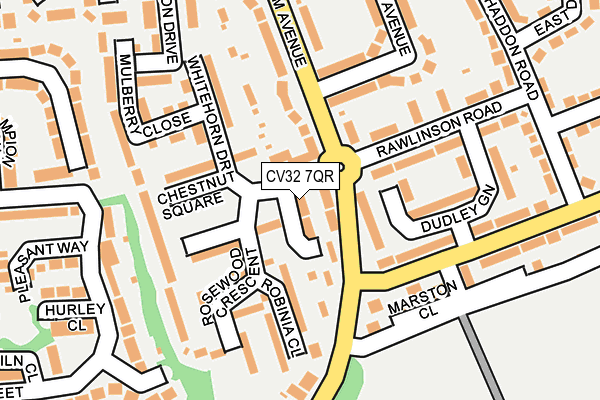 CV32 7QR map - OS OpenMap – Local (Ordnance Survey)