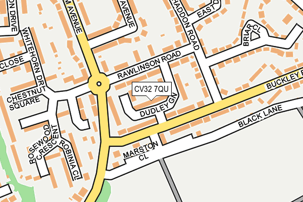 CV32 7QU map - OS OpenMap – Local (Ordnance Survey)