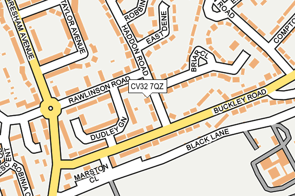 CV32 7QZ map - OS OpenMap – Local (Ordnance Survey)