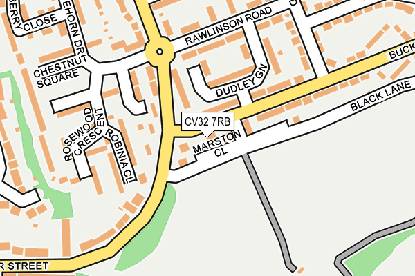 CV32 7RB map - OS OpenMap – Local (Ordnance Survey)