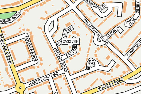CV32 7RF map - OS OpenMap – Local (Ordnance Survey)