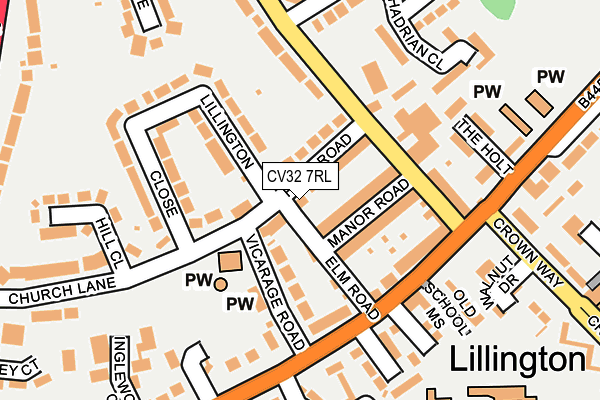 CV32 7RL map - OS OpenMap – Local (Ordnance Survey)