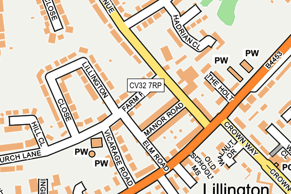 CV32 7RP map - OS OpenMap – Local (Ordnance Survey)