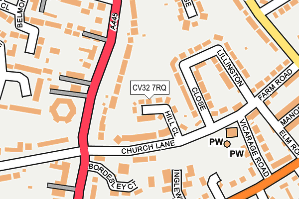 CV32 7RQ map - OS OpenMap – Local (Ordnance Survey)